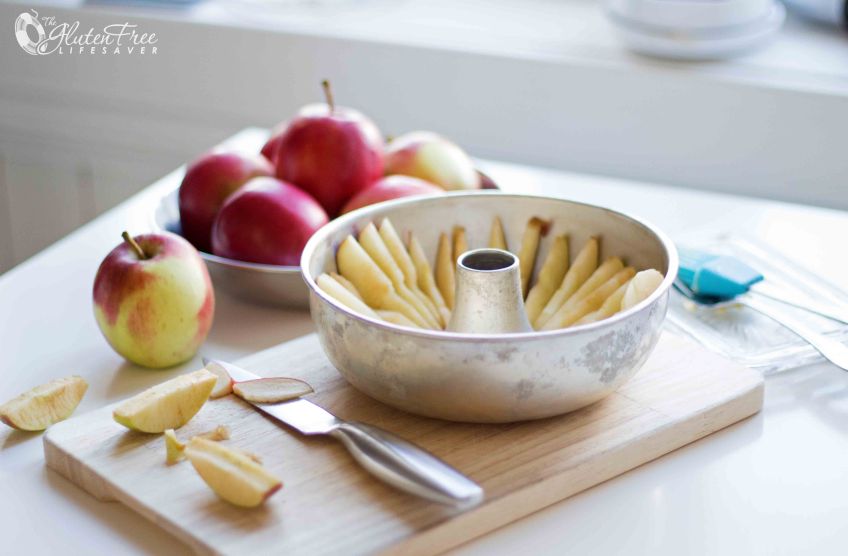 Moist and delicious gluten-free dairy-free Scandinavian apple cake recipe